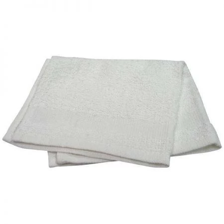 R & R Textile Wash Cloth, 12x12 In, White, PK12