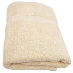 Bath Towel, 24×50 In., Beige, PK12