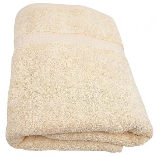 Bath Towel, 24×50 In., Beige, PK12