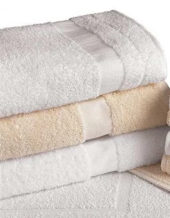 Bath Towel, White, 24×50, PK12