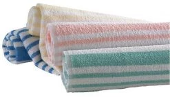 Pool Towel, Peach/White, 30×70, PK12