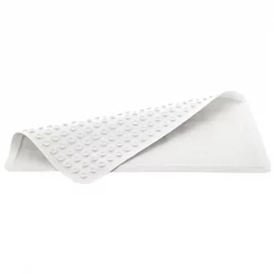 Bath Mat, 22-1/2" L, 14"W, White, PK12