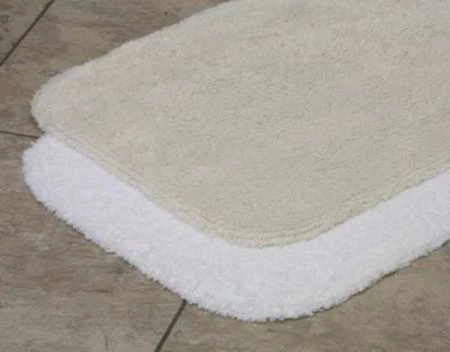 Lacey Mills Bath Rug, Elegance, 21x34, 28 oz., White