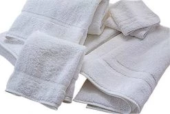 Bath Towel, 27 x 54 In, White, PK12