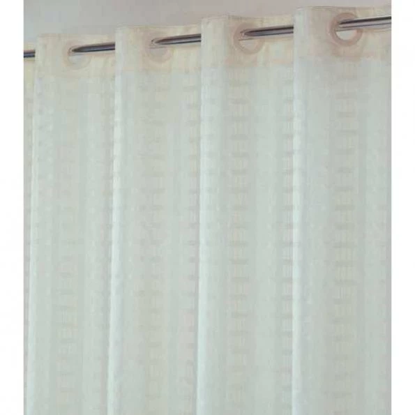 Hookless Shower Curtain, Polyester, Beige, 71 in W, 74 in L 1 Shower Curtain, Polyester, Beige, 71 in W, 74 in L