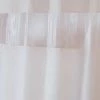 Hookless Shower Curtain, Polyester with Vinyl Bubble Look Window, Beige