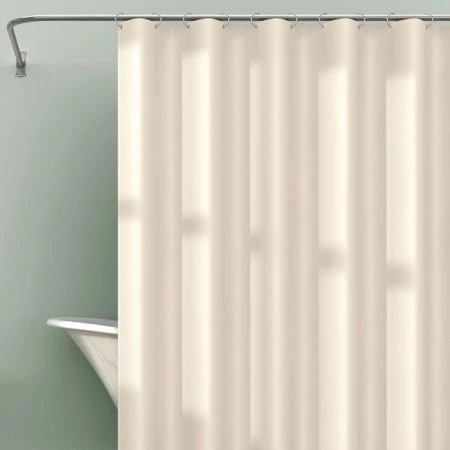 Zenna Home Heavyweight PEVA Shower Liner, Bone
