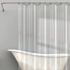 Heavyweight PEVA Shower Liner, 70"W x 71"H, Clear